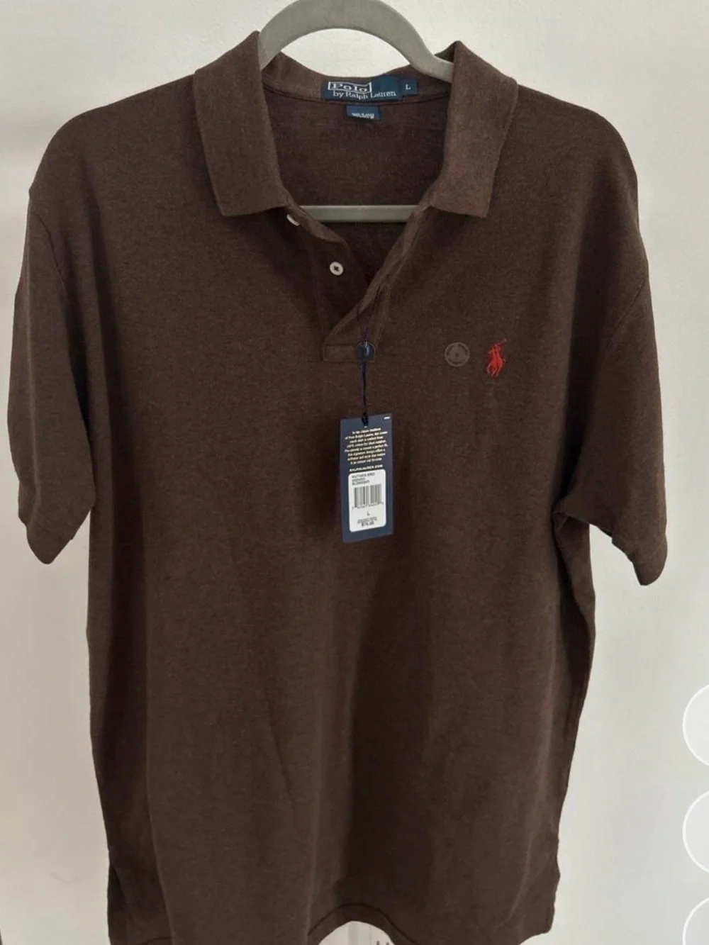 Ralph Lauren Brown Polo with Red Pony